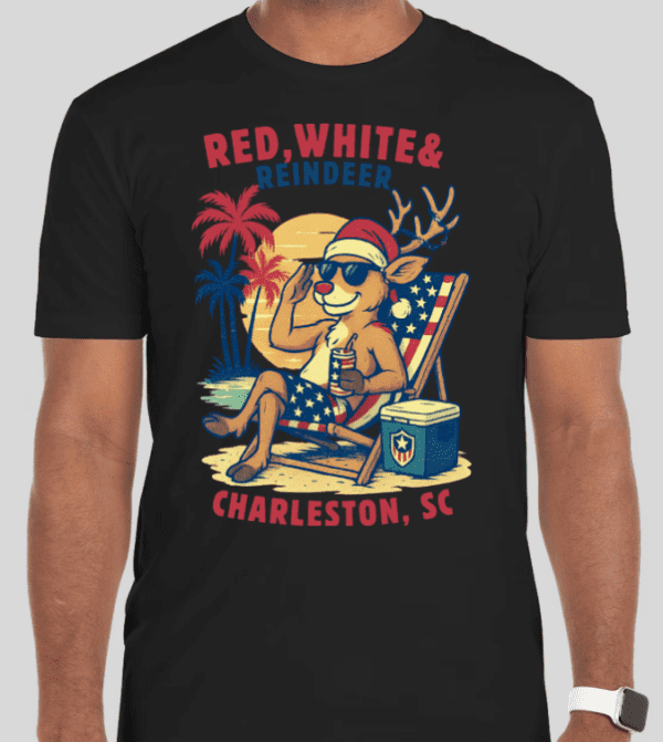 Red White Reindeer Tee - Operation Jingle - Image 5
