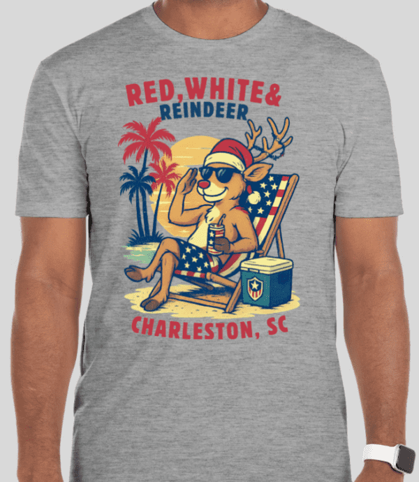 Red White Reindeer Tee - Operation Jingle